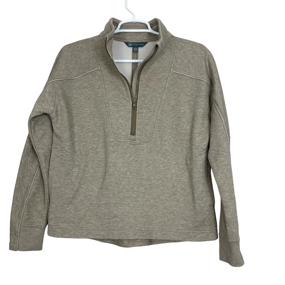 Title Nine 1/4 zip Fleece Sweatshirt XS Athletic Gorpcore